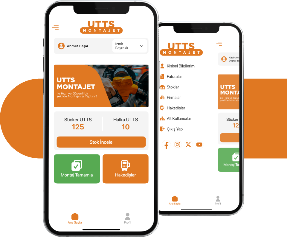 UTTS montaj Uygulama Ekranları
